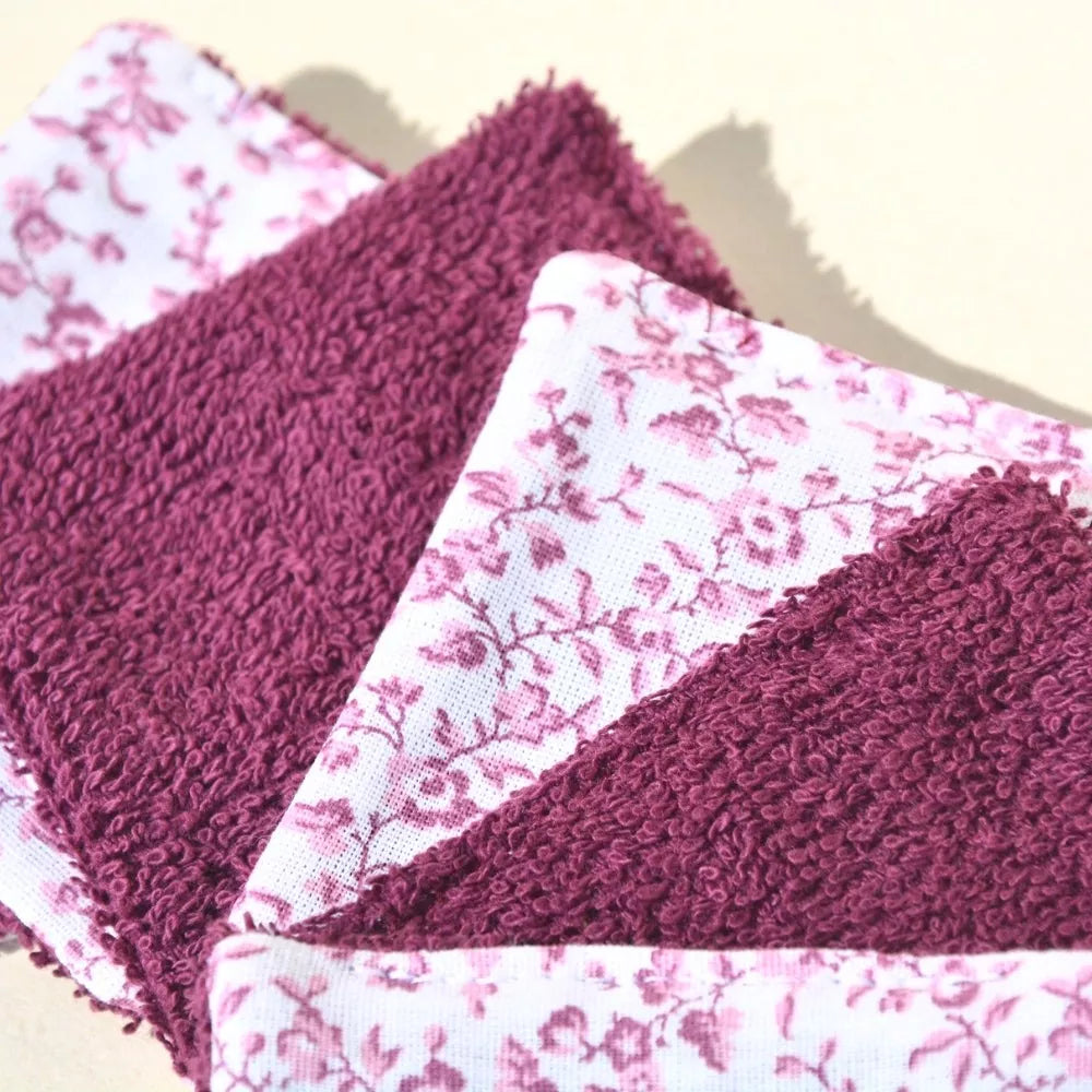 lingettes lavables violet