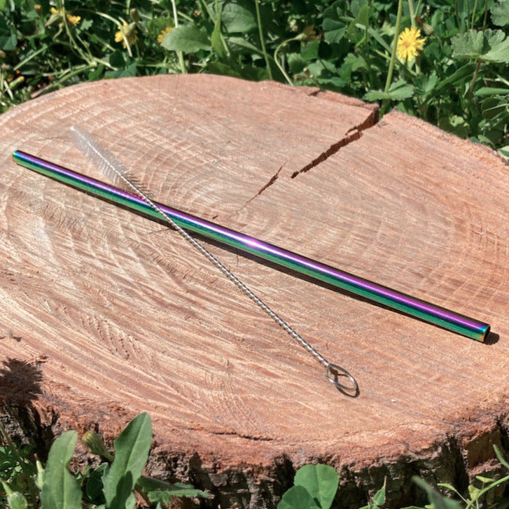 Paille inox, paille inox, paille métal réutilisable, pailles inox, pailles rainbowmétal