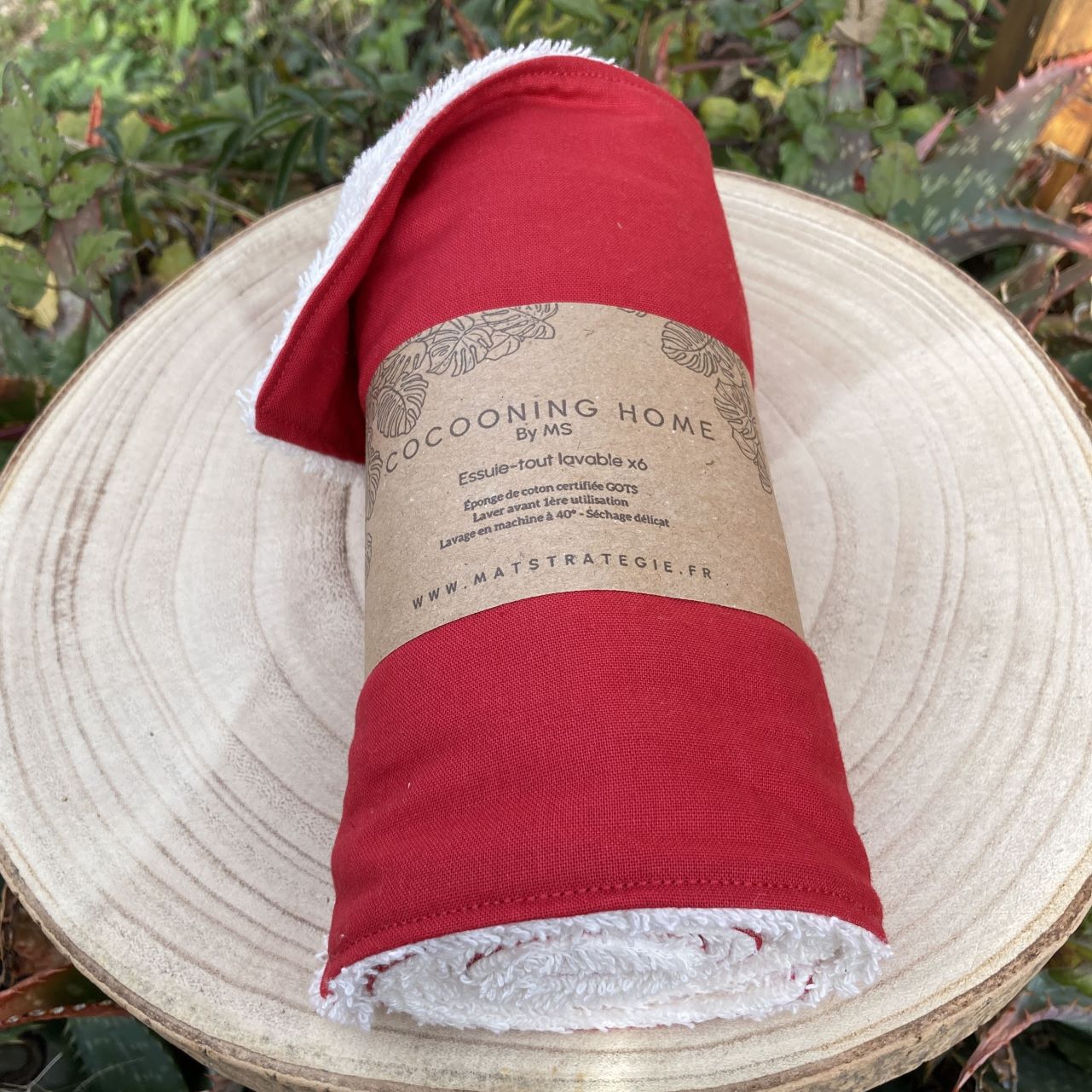 Essuie Tout Lavable rouge