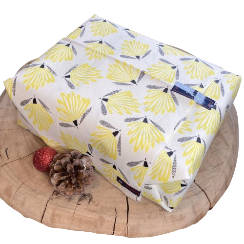 Feuille cadeau réutilisable jaune