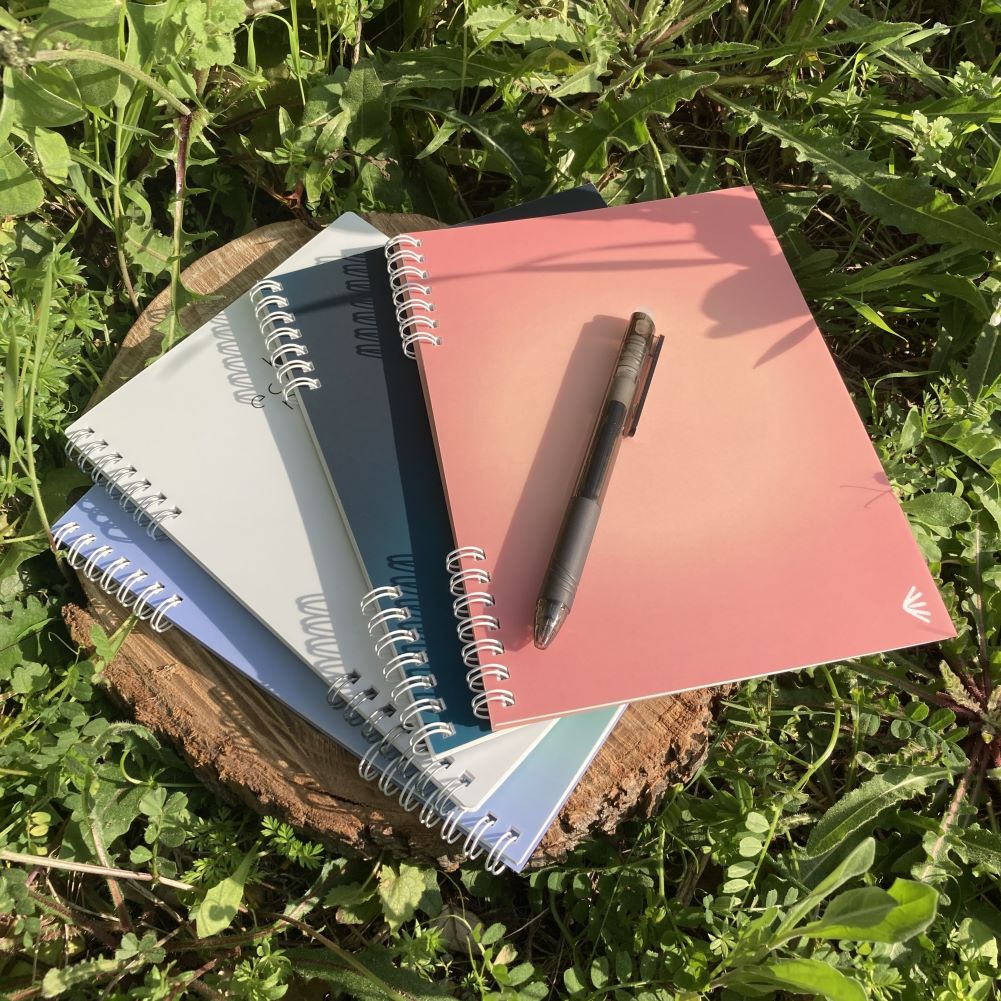 carnet ecologique, reutilisable, effacable, papeterie pastel, made in france