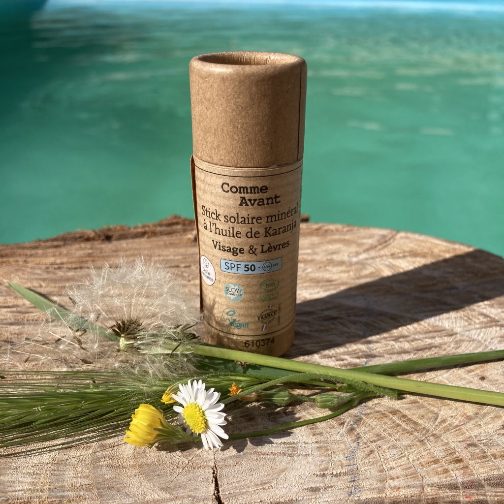 stick solaire naturel format voyage