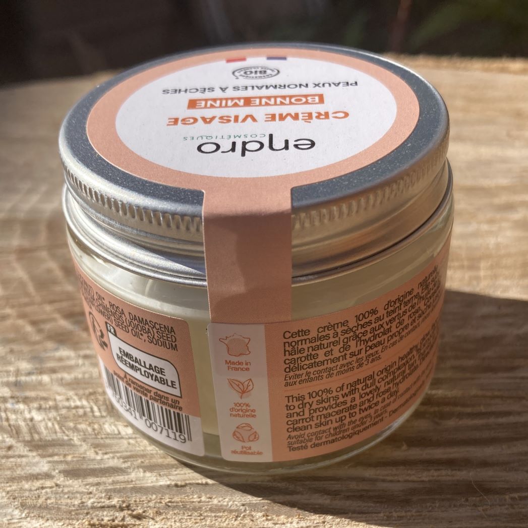 crème bonne mine dans pot en vere