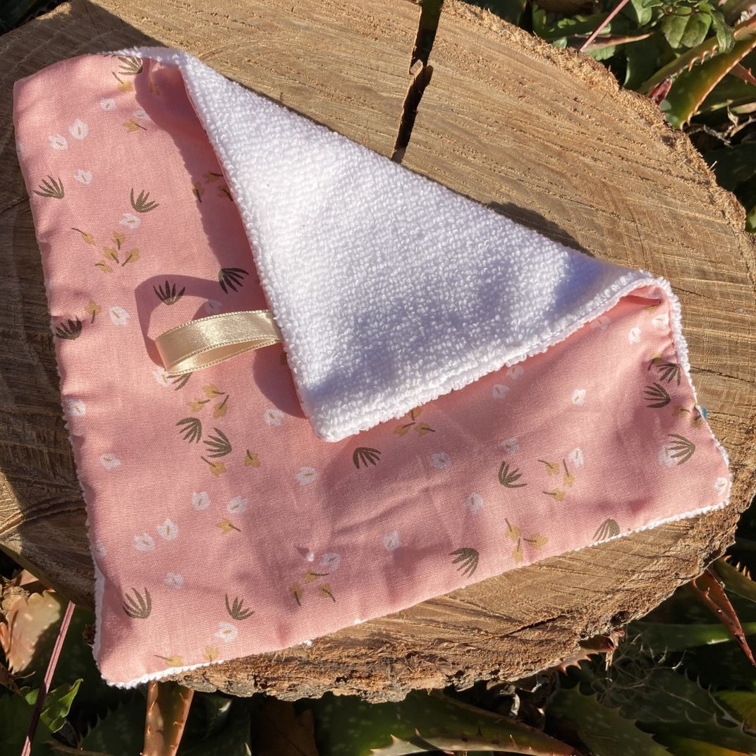 lingette rose microfibres