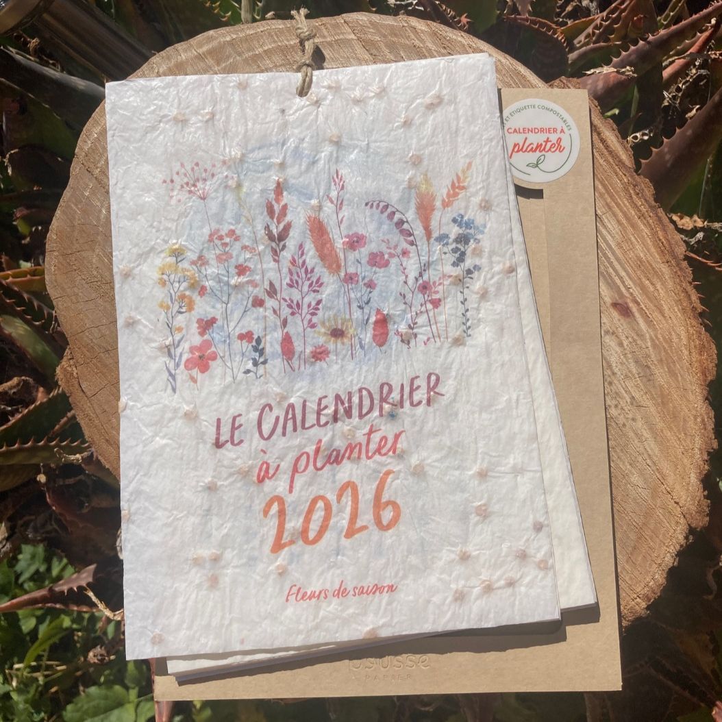 calendrier 2026 à planter dans sa pochette kraft