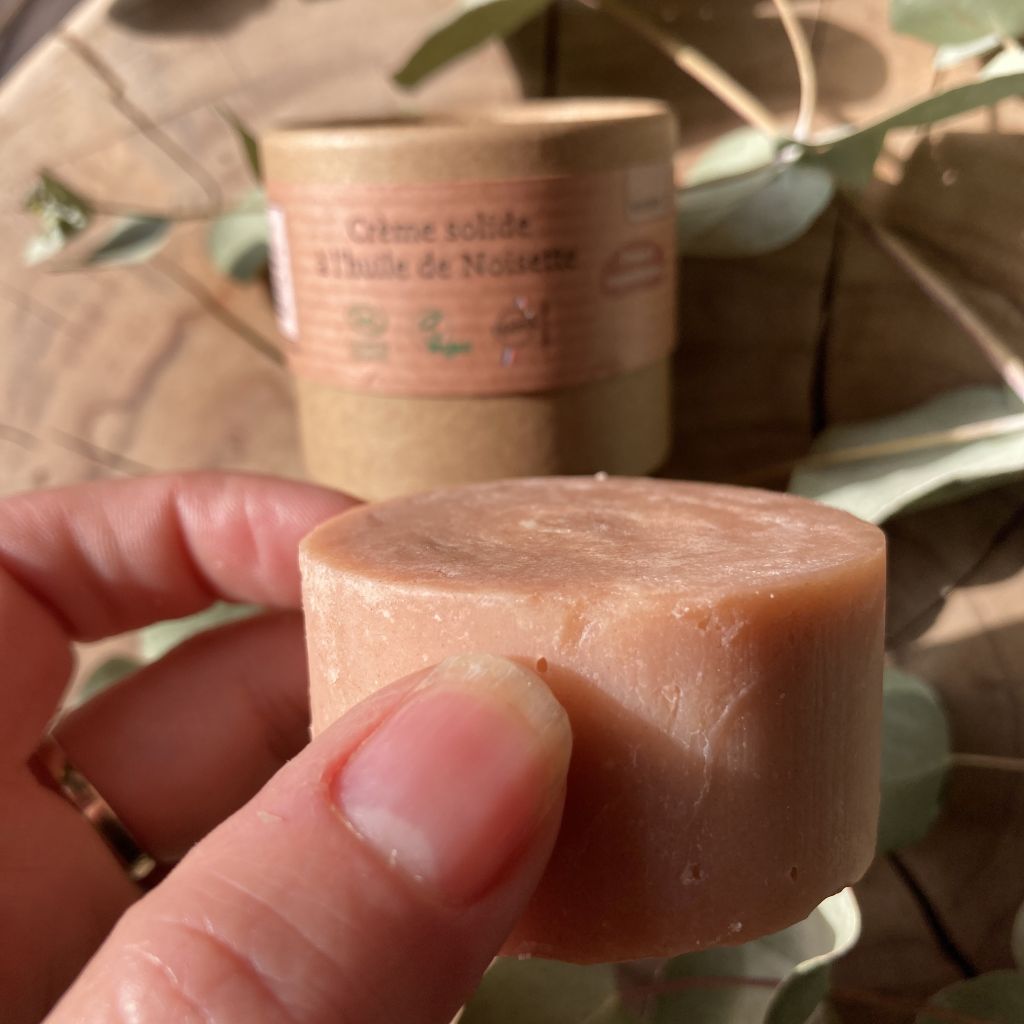 galet rose creme hydratante a l'huile de noisette