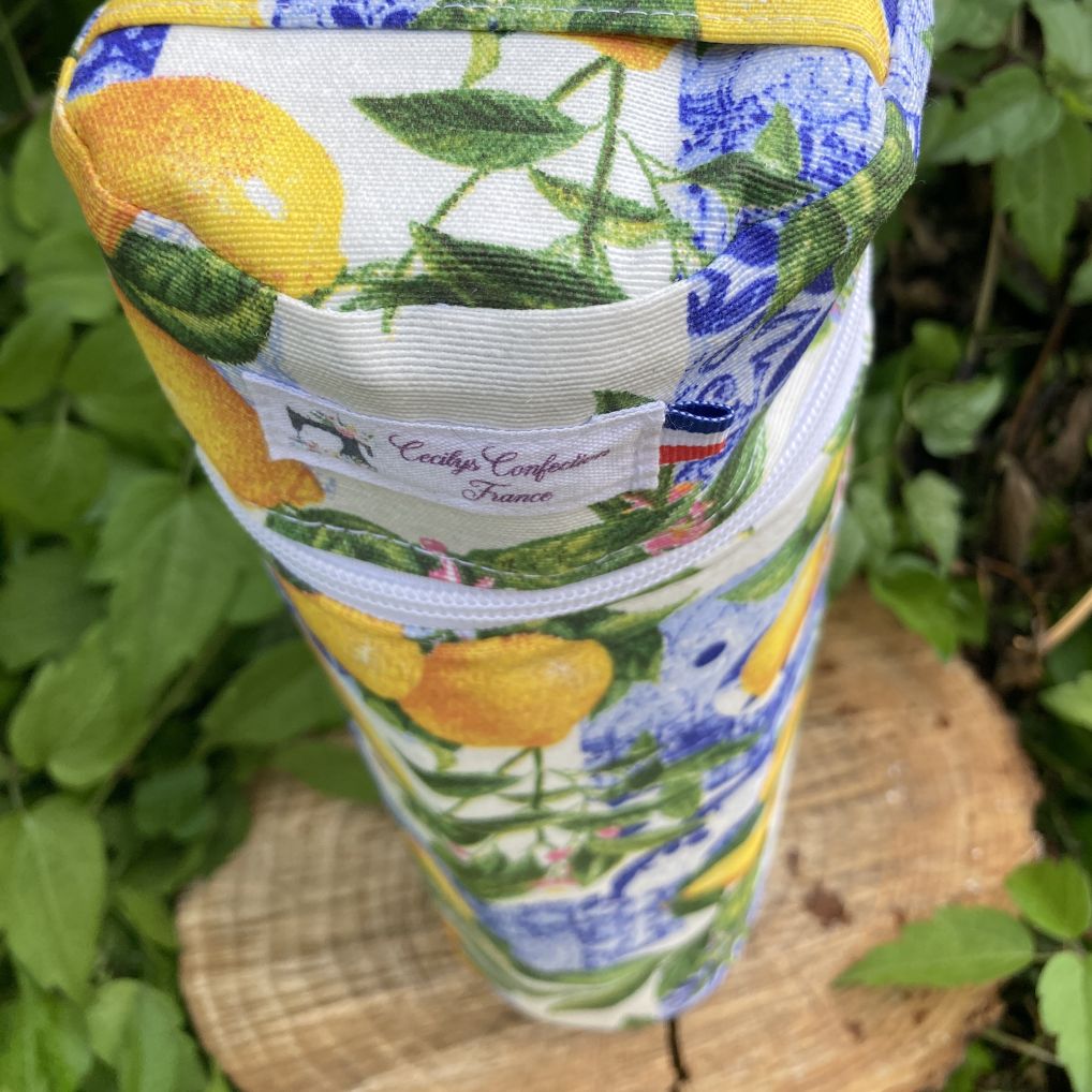 porte bouteille isotherme tissu enduit provence