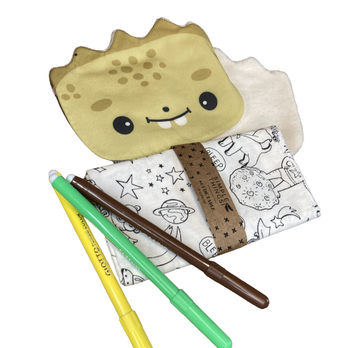 ensemble lingette et coloriage enfant