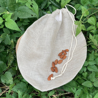 sac à lat végétal en lin