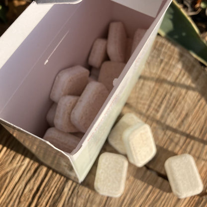 tablettes en vrac, Contenu de la boite