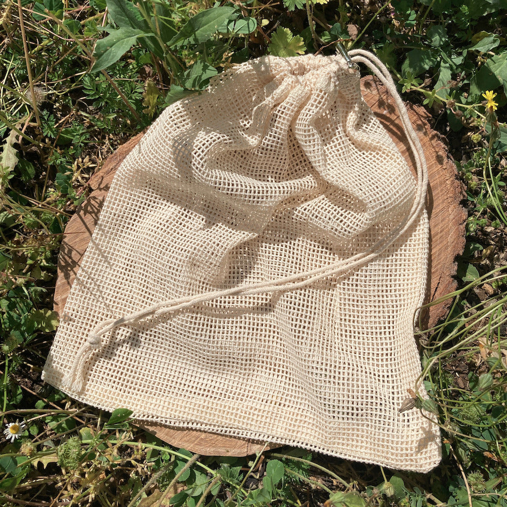 Sac réutilisable en coton bio pour fruits légumes, filet course écologique, vrac, pochon alimentaire, provision, nourriture, pomme, rangement linge