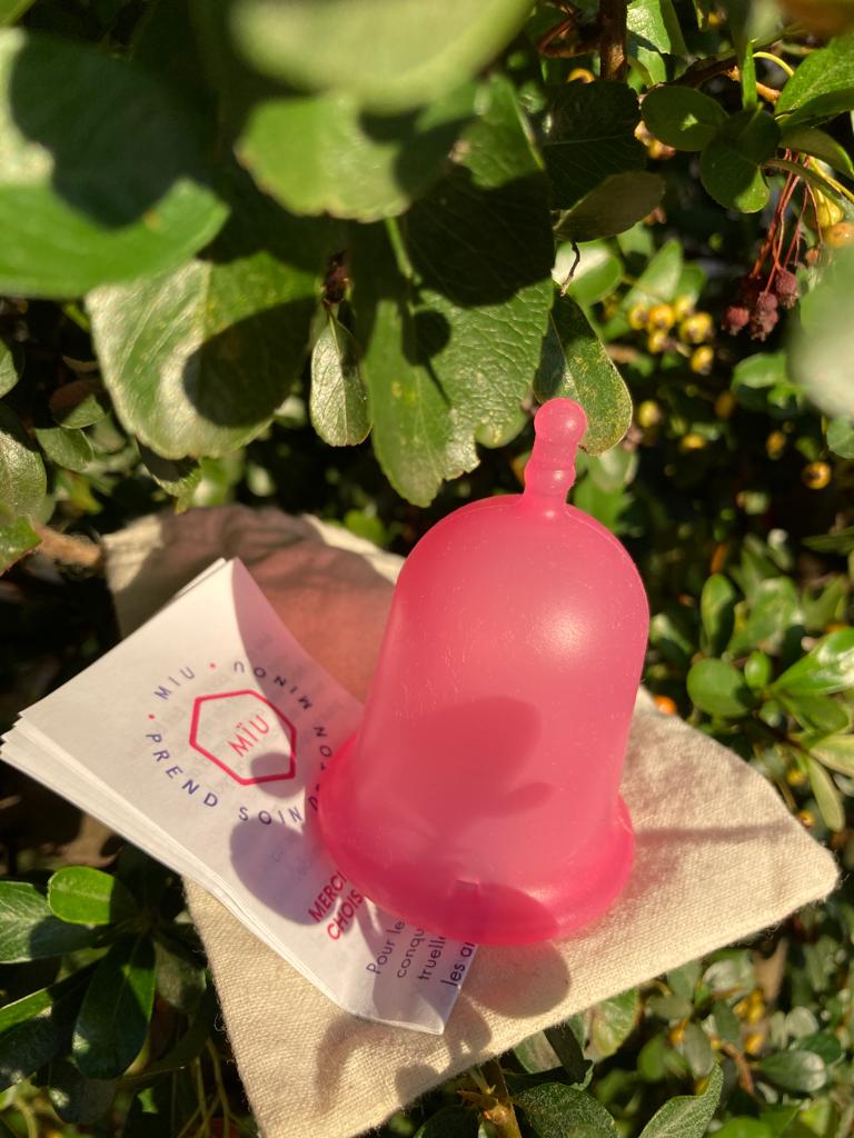 cup menstruelle rose