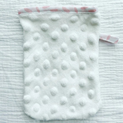 gant, demaquillant, salle de bain, eau, blanc