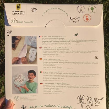 Kit créatif Terre 3D à colorier