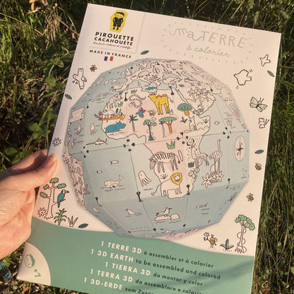 Kit créatif Terre 3D à colorier