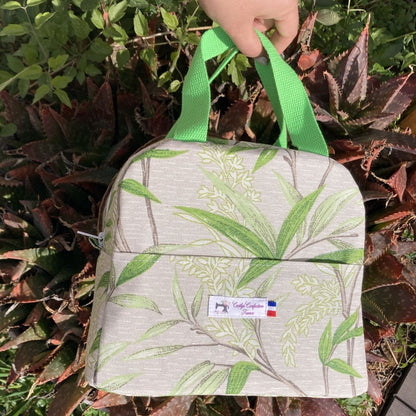 sac motifs bambou de face avec poignée