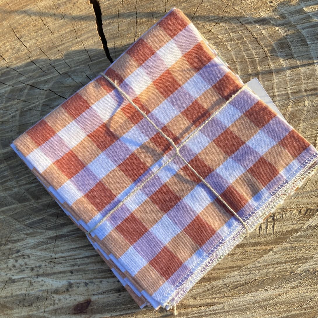 mouchoir en coton carreaux