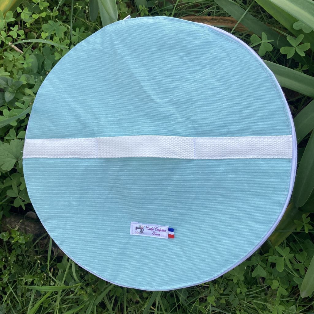 sac à tarte isotherme bleu uni
