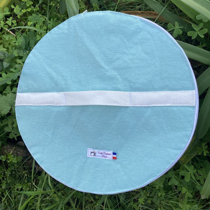 sac à tarte isotherme bleu uni