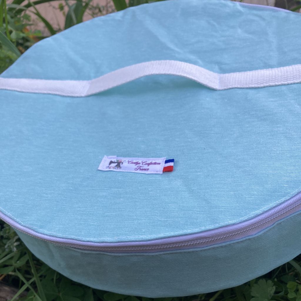 sac à tarte bleu uni