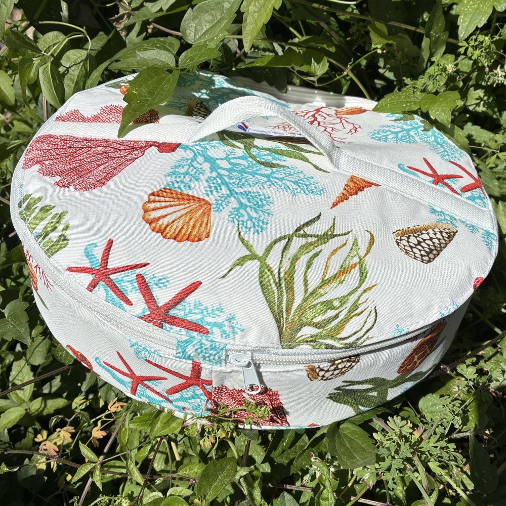 sac à tarte coquillages corail