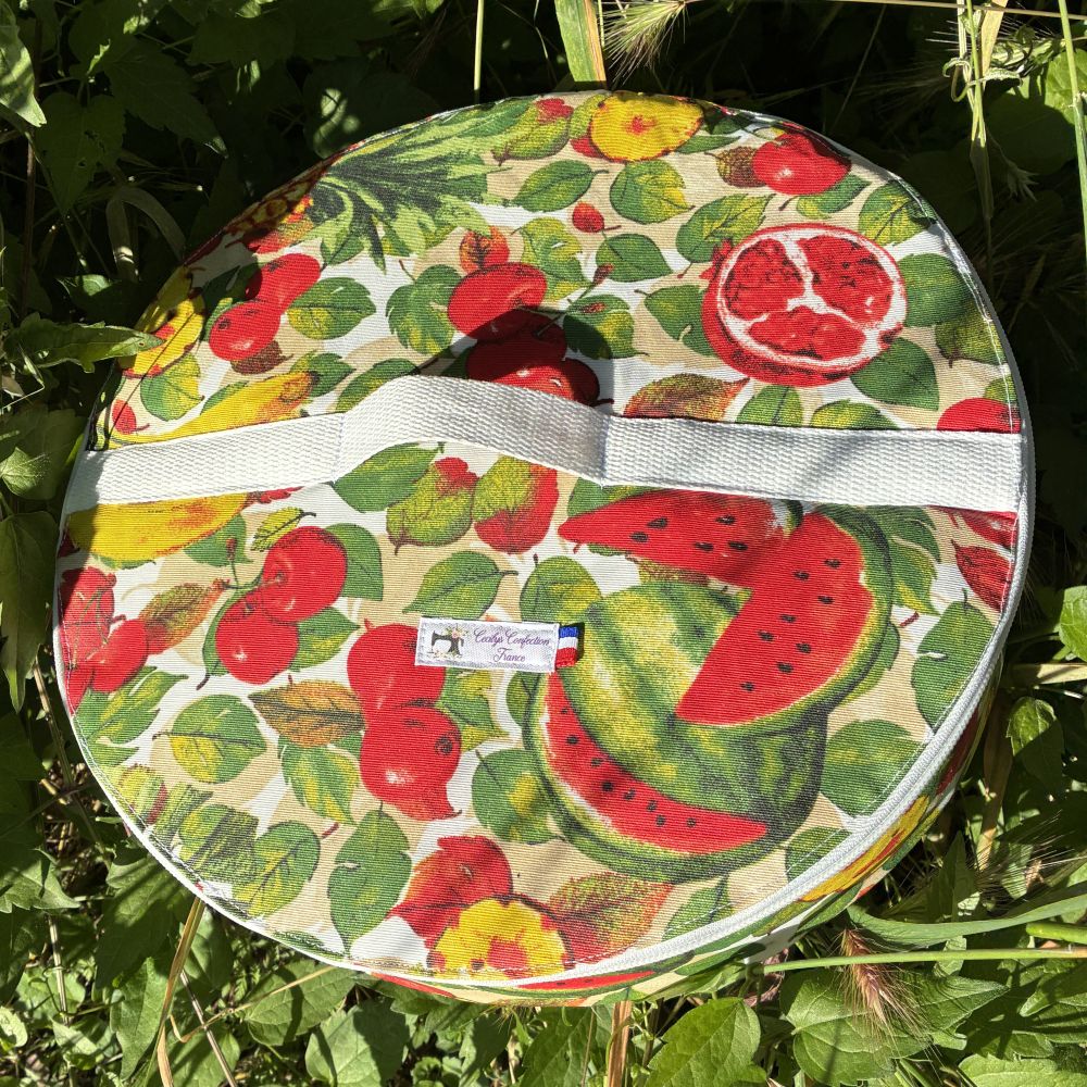 sac transport gâteau fruits