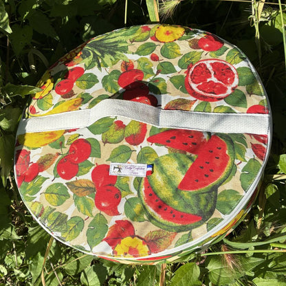 sac transport gâteau fruits