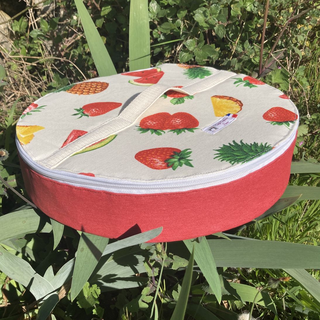 sac à tarte isotherme rouge fruits