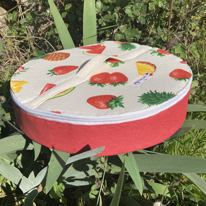 sac à tarte isotherme rouge fruits