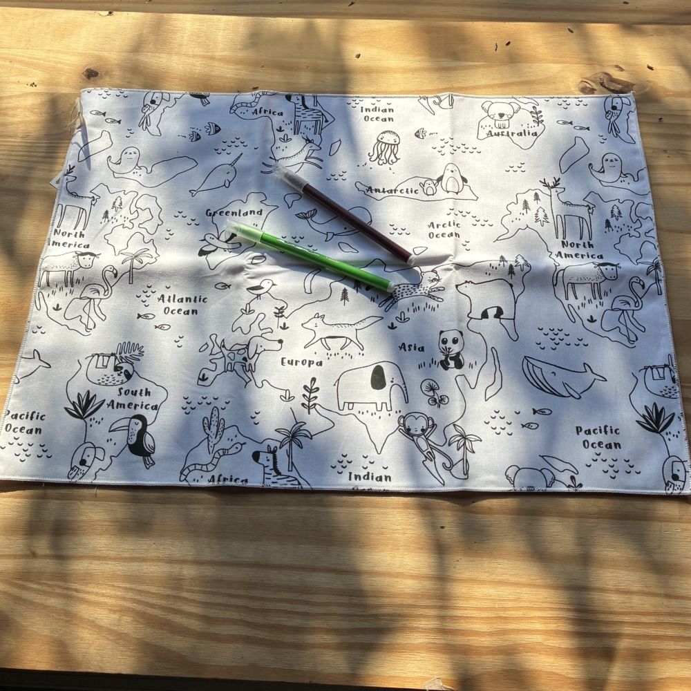 Set de table à colorier