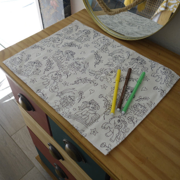 coloriage, set lavable, enfant, feutres, lingette, hygiene, jeu, animaux, mignons