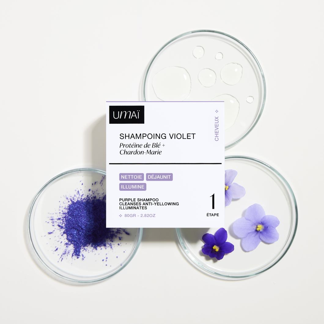 shampoing umai violet packaging