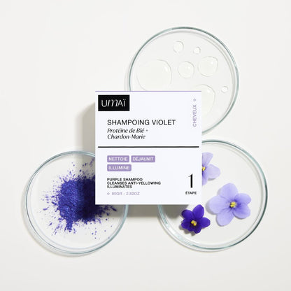 shampoing umai violet packaging