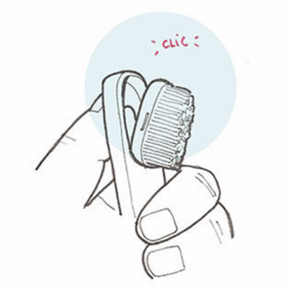 Brosse à dent réutilisable, tête interchangeable, recharge fibres, brosse à dent en bioplastique colorée, Zéro Déchet, Alpes Maritimes (06)